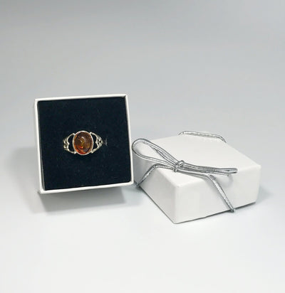 Cognac Amber Ring