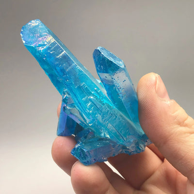 Rainbow Aqua Aura Quartz Cluster