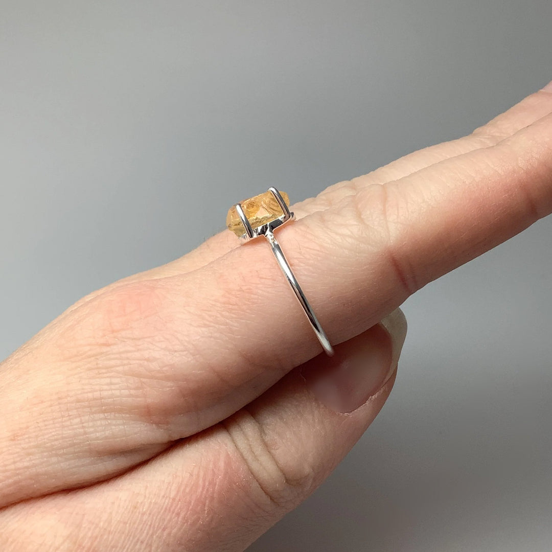 Raw Citrine Ring - Rocks and Gems Canada
