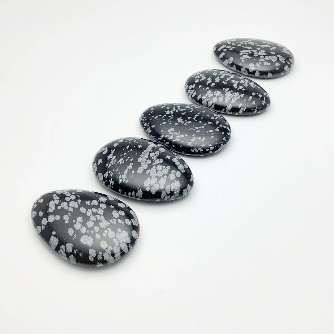 Worry Stone - Snowflake Obsidian - Rocks and Gems Canada