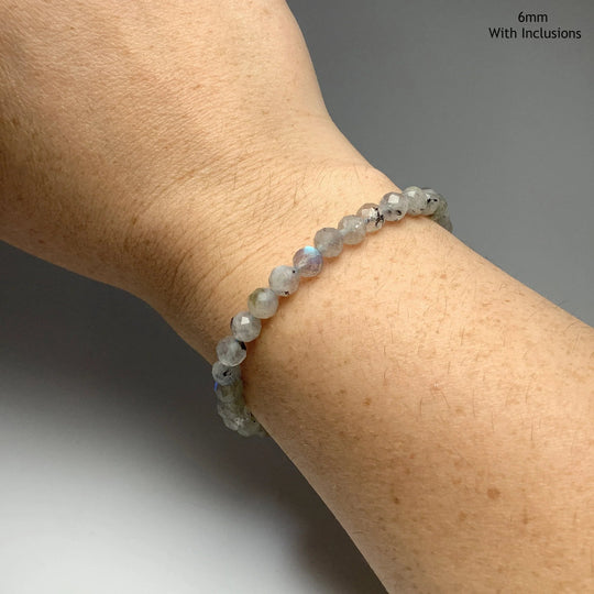 Labradorite Faceted Beaded Bracelet - Rocks and Gems Canada