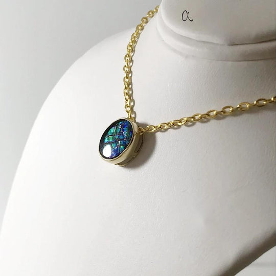 Alberta Ammolite 14K Gold Pendant - Rocks and Gems Canada