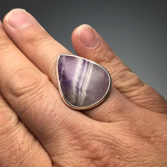 Chevron Amethyst Ring - Rocks and Gems Canada