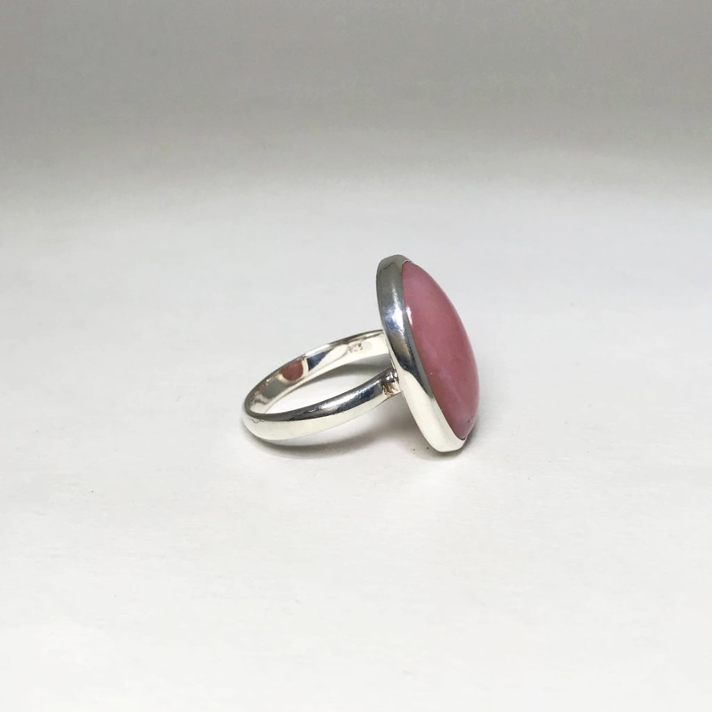 Pink Peruvian Opal Ring - Rocks and Gems Canada