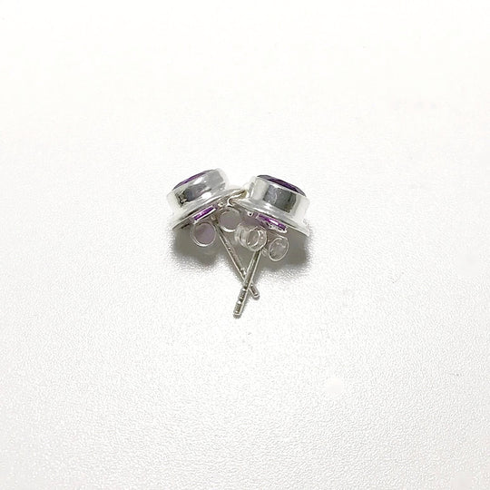 Amethyst Stud Earrings - Rocks and Gems Canada