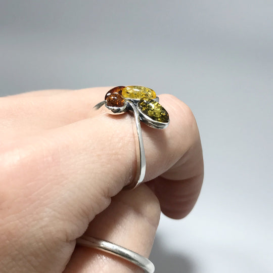 Mixed Amber Ring - Rocks and Gems Canada