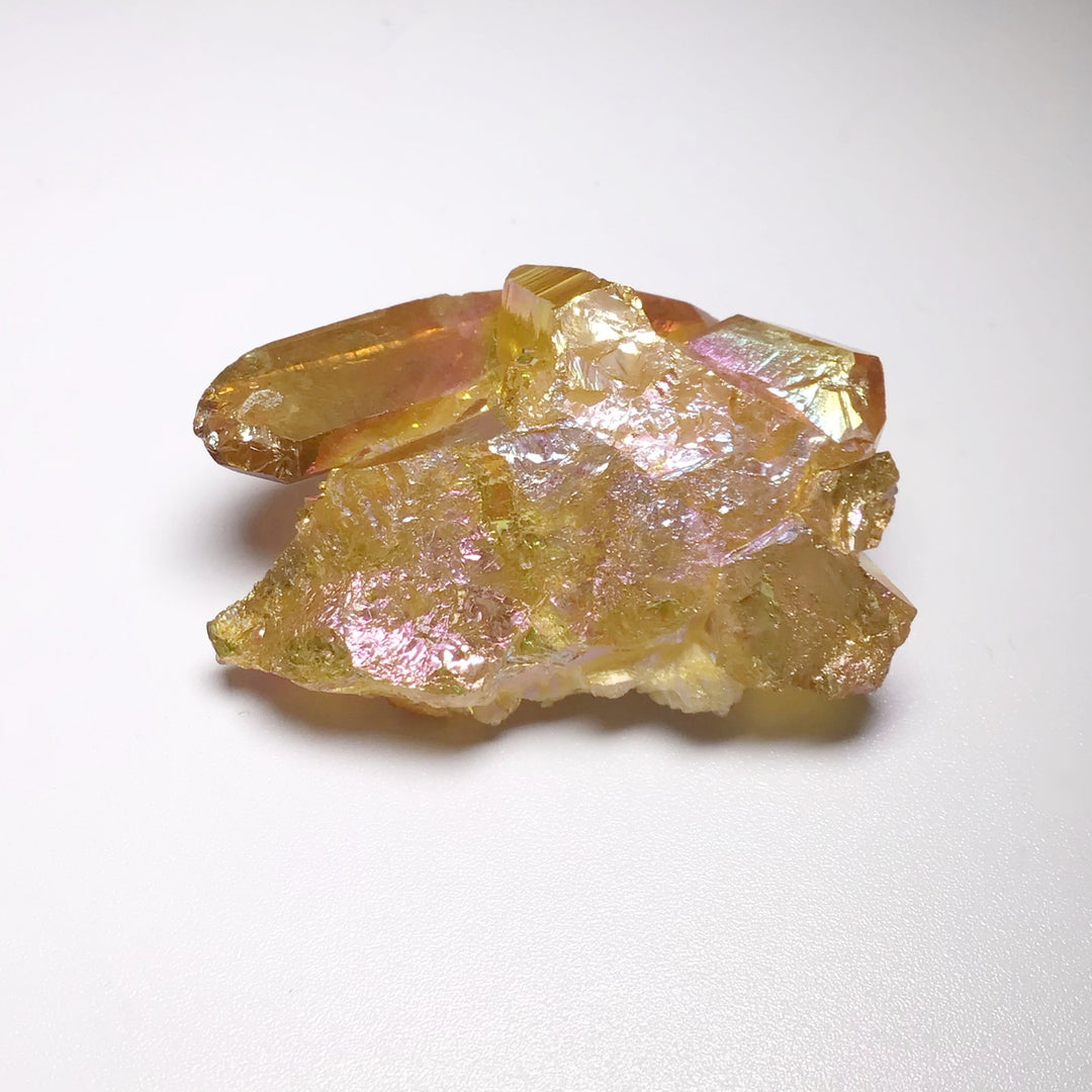Sunset Aura Quartz Cluster - Rocks and Gems Canada