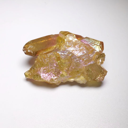 Sunset Aura Quartz Cluster - Rocks and Gems Canada