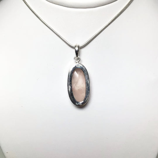 Faceted Rose Quartz Pendant - Rocks and Gems Canada
