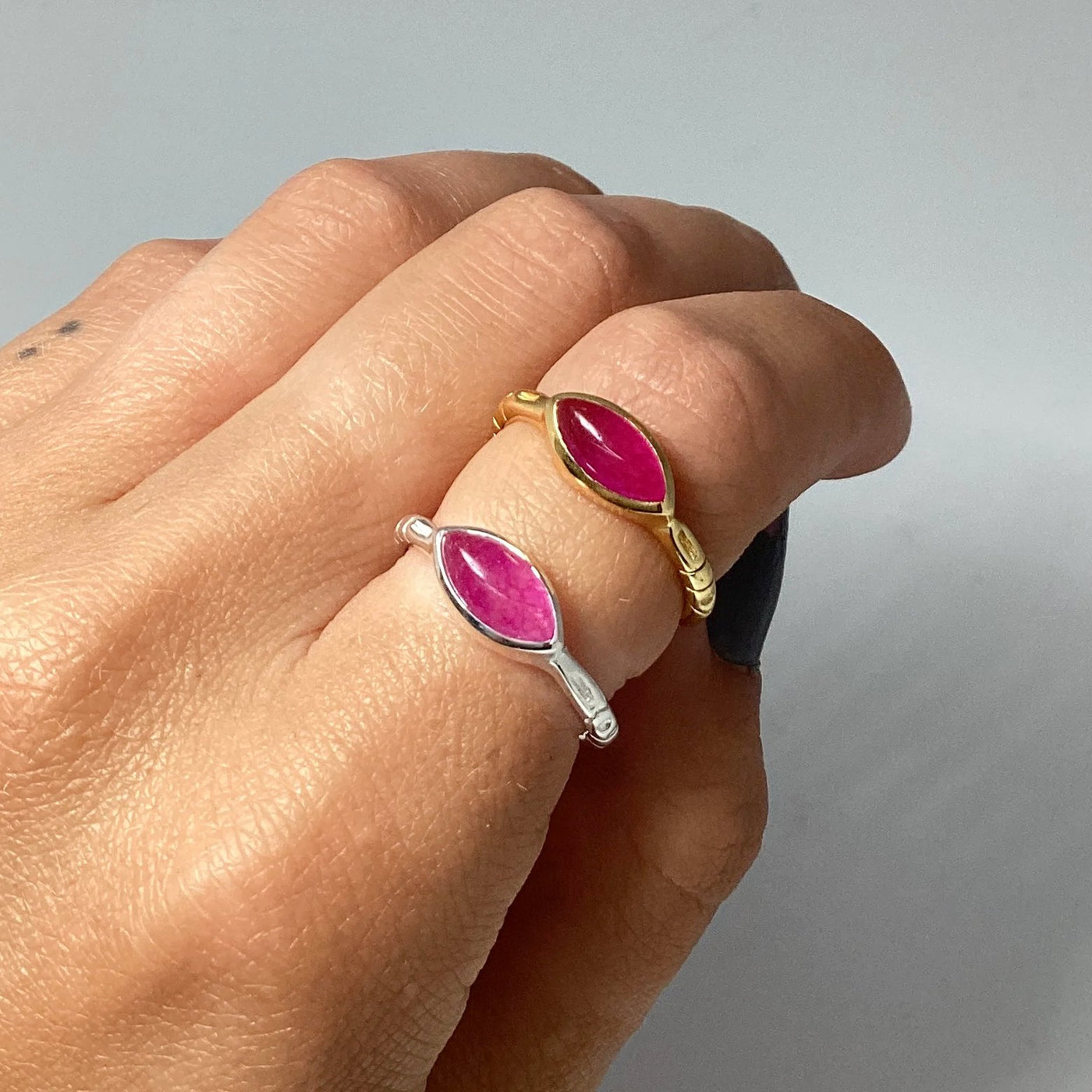 Pink Jade Ring