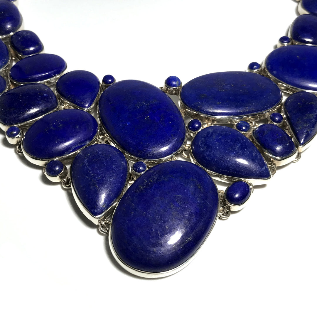 Lapis Lazuli Necklace and Earrings Set - Rocks and Gems Canada