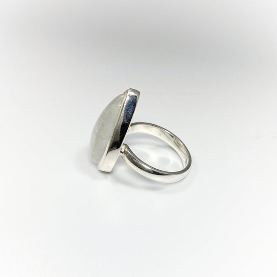 Rainbow Moonstone Ring - Rocks and Gems Canada