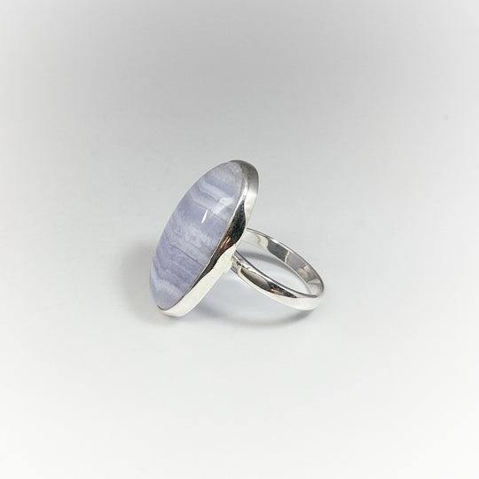 Blue Lace Agate Ring - Rocks and Gems Canada