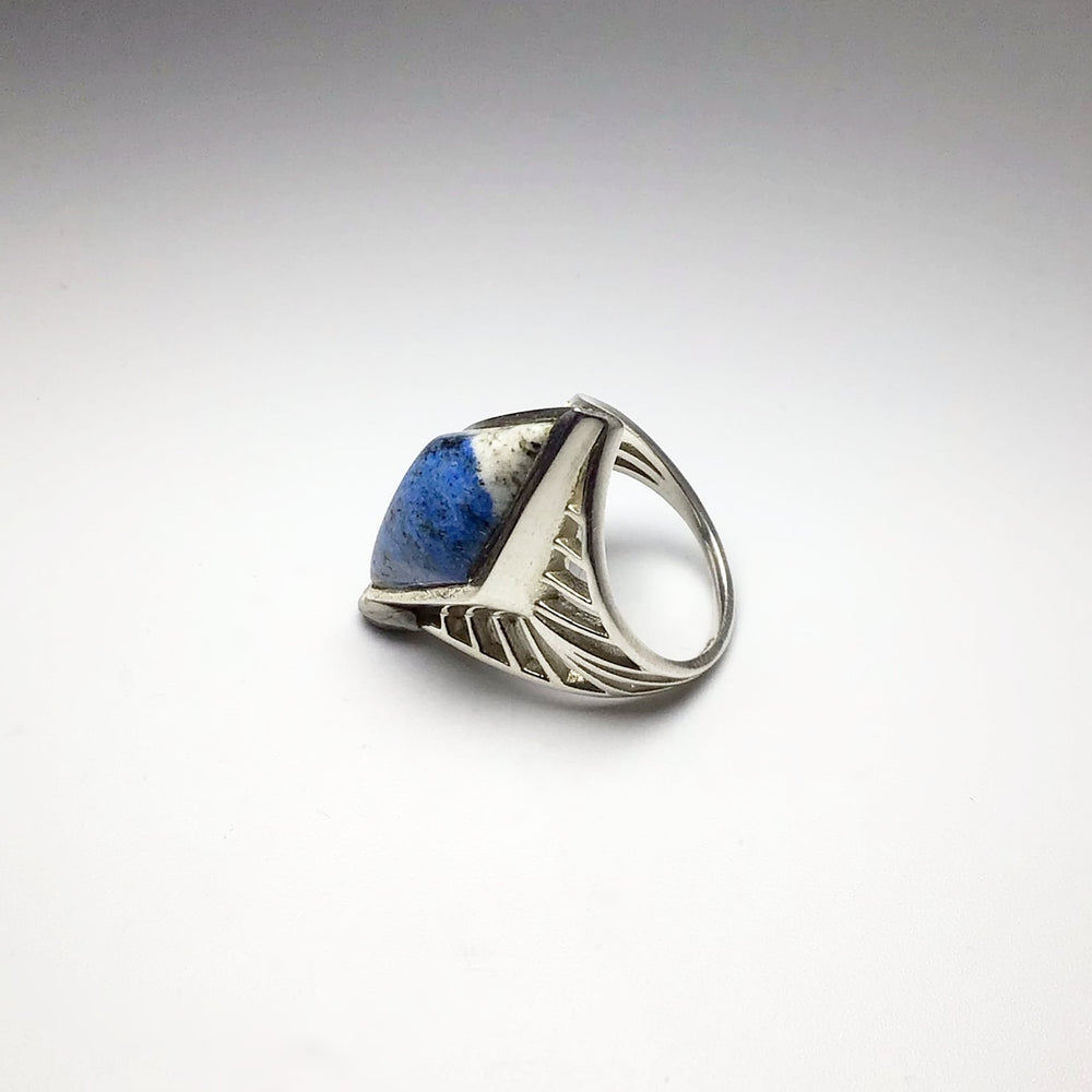 K2 Granite Azurite Ring - Rocks and Gems Canada