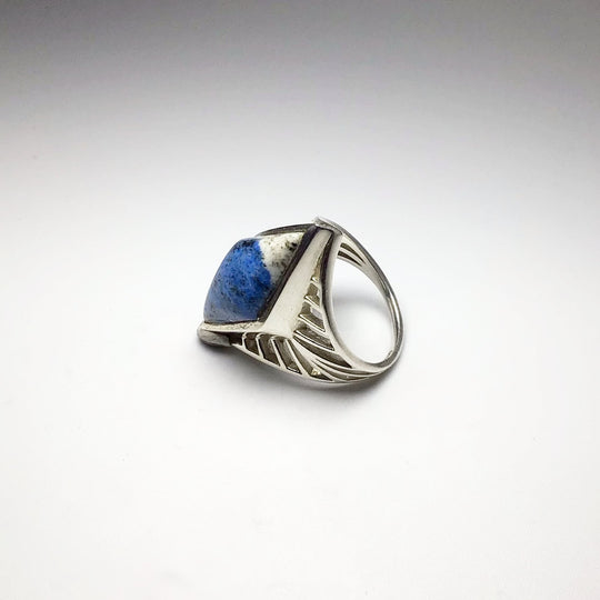 K2 Granite Azurite Ring - Rocks and Gems Canada