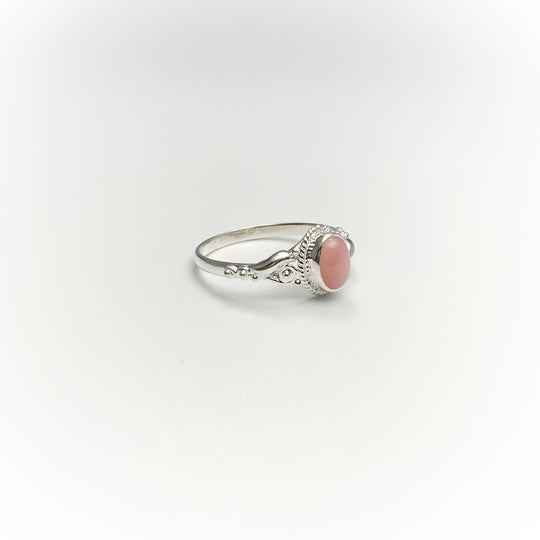 Pink Peruvian Opal Ring - Rocks and Gems Canada