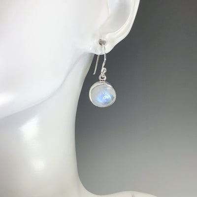 Rainbow Moonstone Dangle Earrings