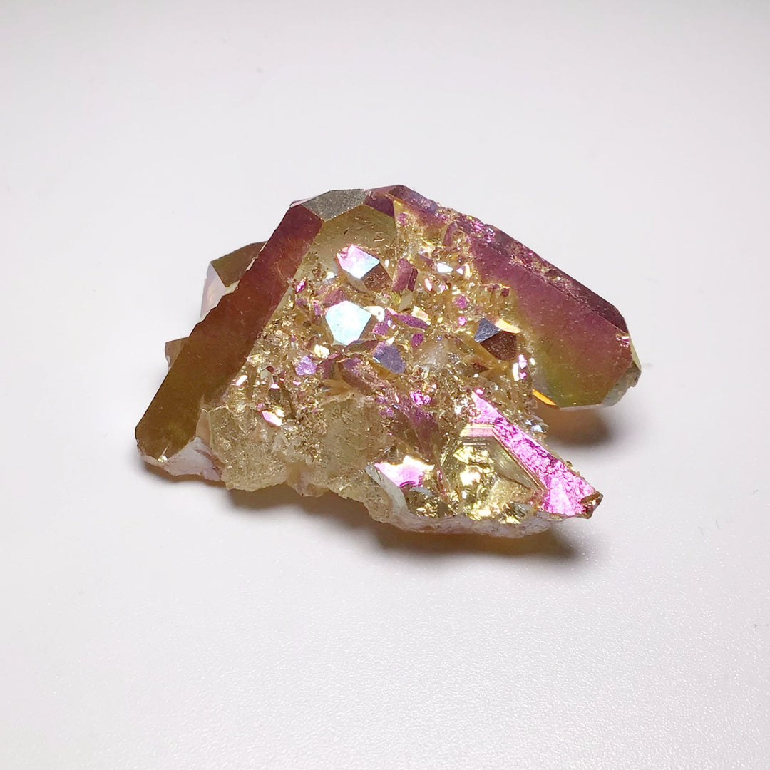 Sunset Aura Quartz Cluster - Rocks and Gems Canada