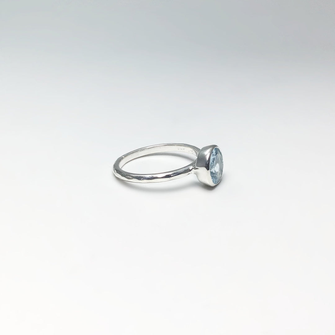 Blue Topaz Ring - Rocks and Gems Canada