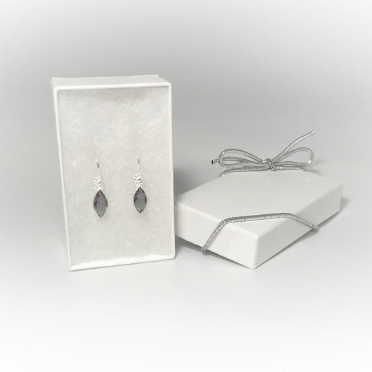 Mystic Topaz Dangle Earrings - Rocks and Gems Canada
