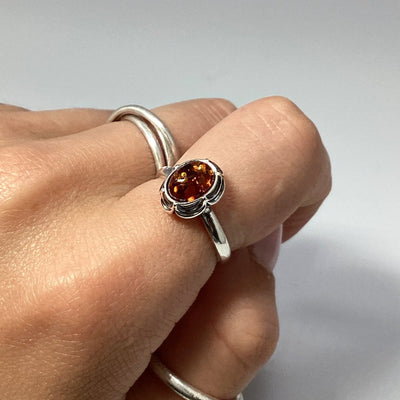 Cognac Amber Ring