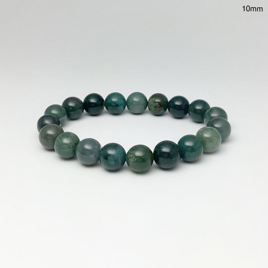 Moss Agate Beaded Bracelet - Rocks and Gems Canada
