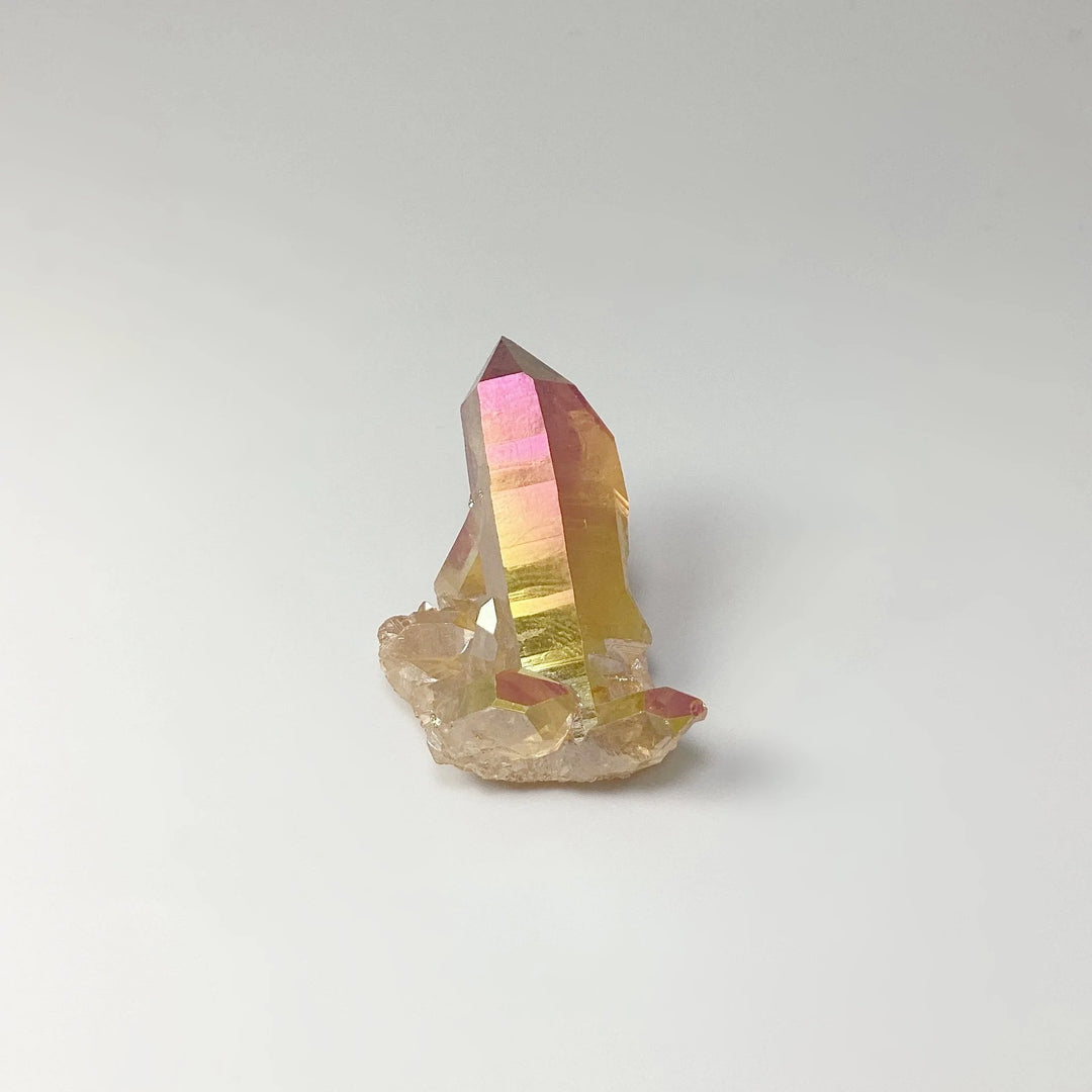 Sunset Aura Quartz Cluster - Rocks and Gems Canada