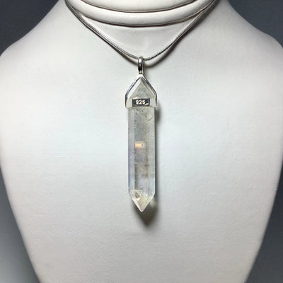 Opalescent Quartz Double Terminated Point Pendant