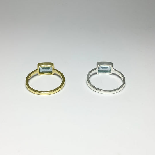 Blue Topaz Ring - Rocks and Gems Canada