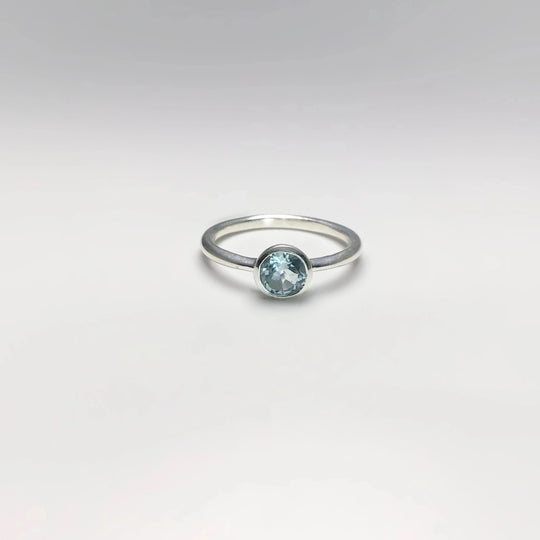 Blue Topaz Ring - Rocks and Gems Canada