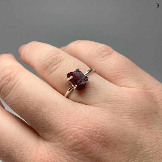 Raw Garnet Ring - Rocks and Gems Canada