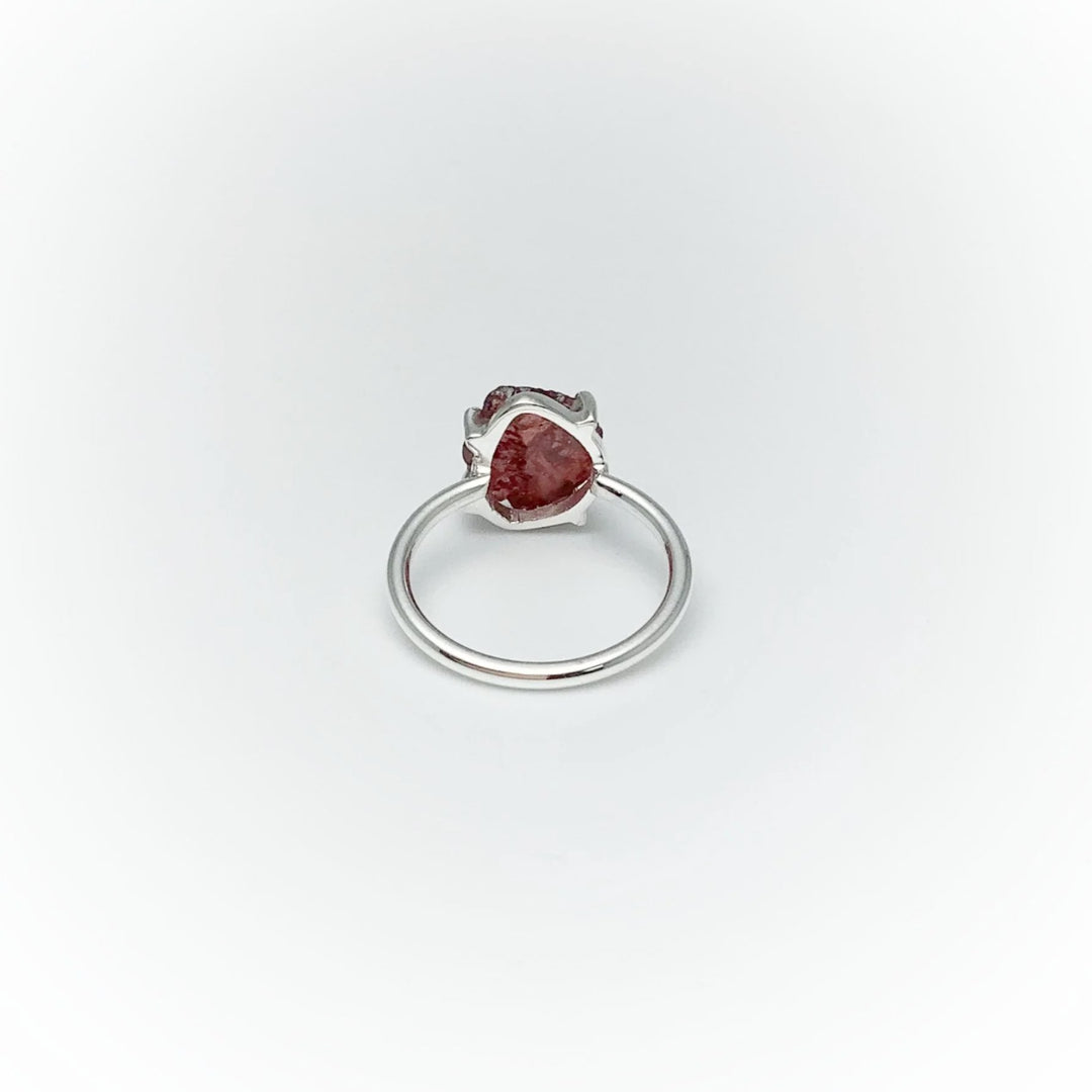 Raw Garnet Ring - Rocks and Gems Canada