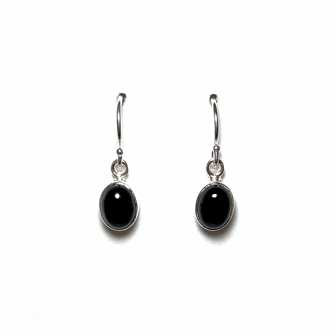 Black Onyx Dangle Earrings - Rocks and Gems Canada