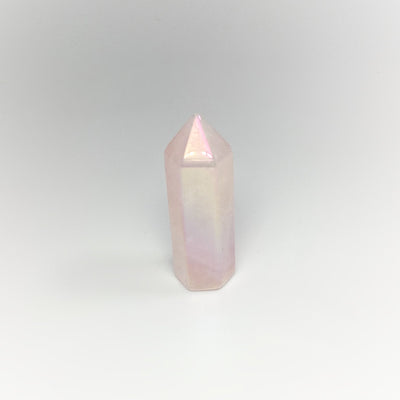 Polished Opalescent Rose Quartz Point at $39 Each