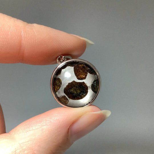 Sericho Meteorite Round Pendant - Rocks and Gems Canada