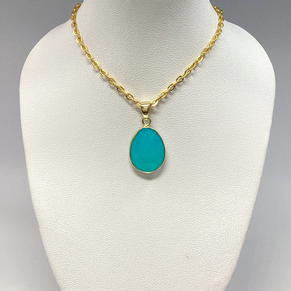 Paraiba Blue Onyx Pendant - Rocks and Gems Canada