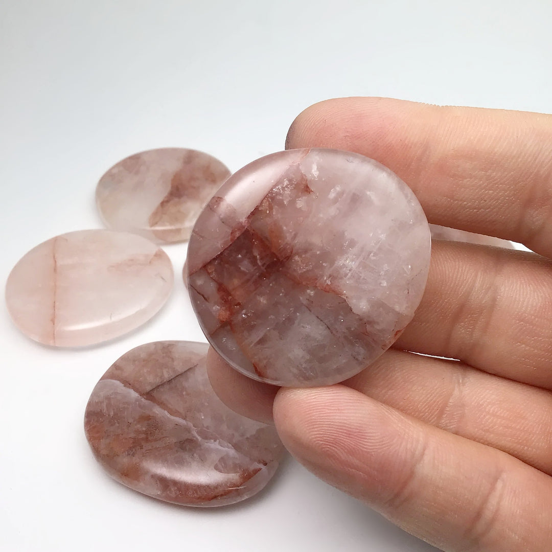 Pale Hematoid Quartz Touch Stone - Rocks and Gems Canada