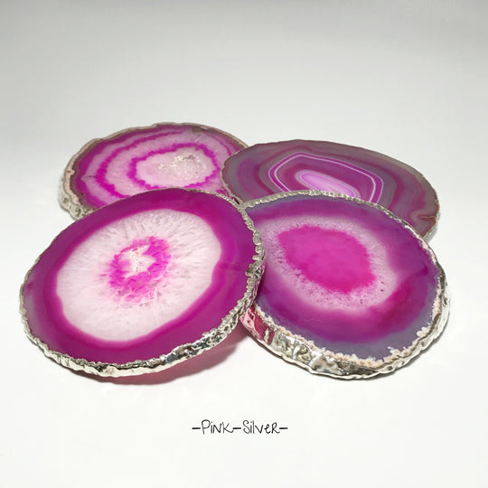 Agate Coasters - Set of 4 - Rocks and Gems Canada