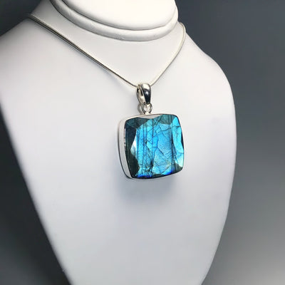 Faceted Labradorite Pendant