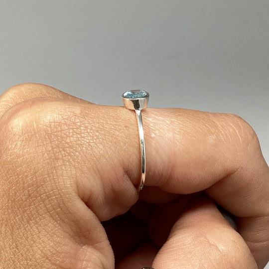 Blue Topaz Ring - Rocks and Gems Canada