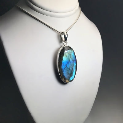 Faceted Labradorite Pendant