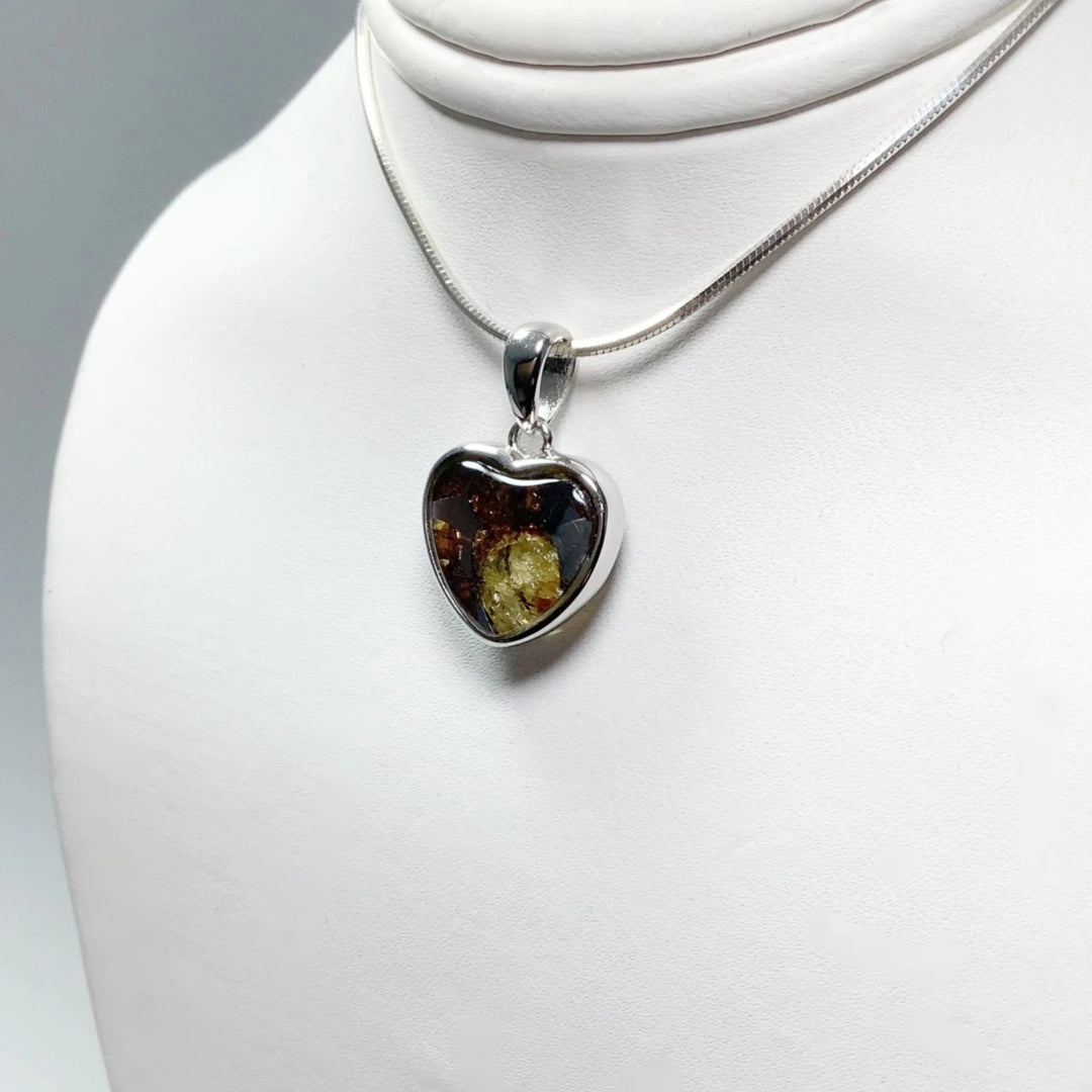 Sericho Meteorite Heart Pendant - Rocks and Gems Canada