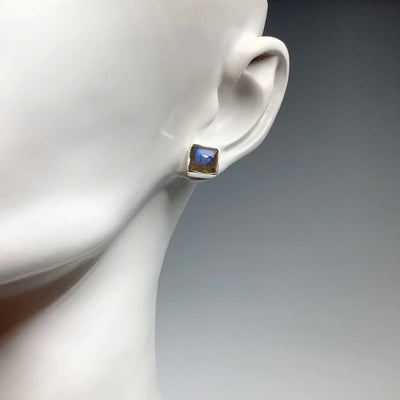 Labradorite Stud Earrings