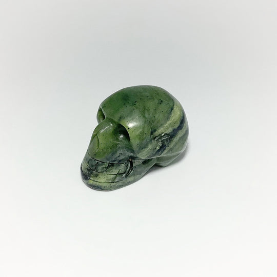 Carved Canadian Jade Skull - Rocks and Gems Canada