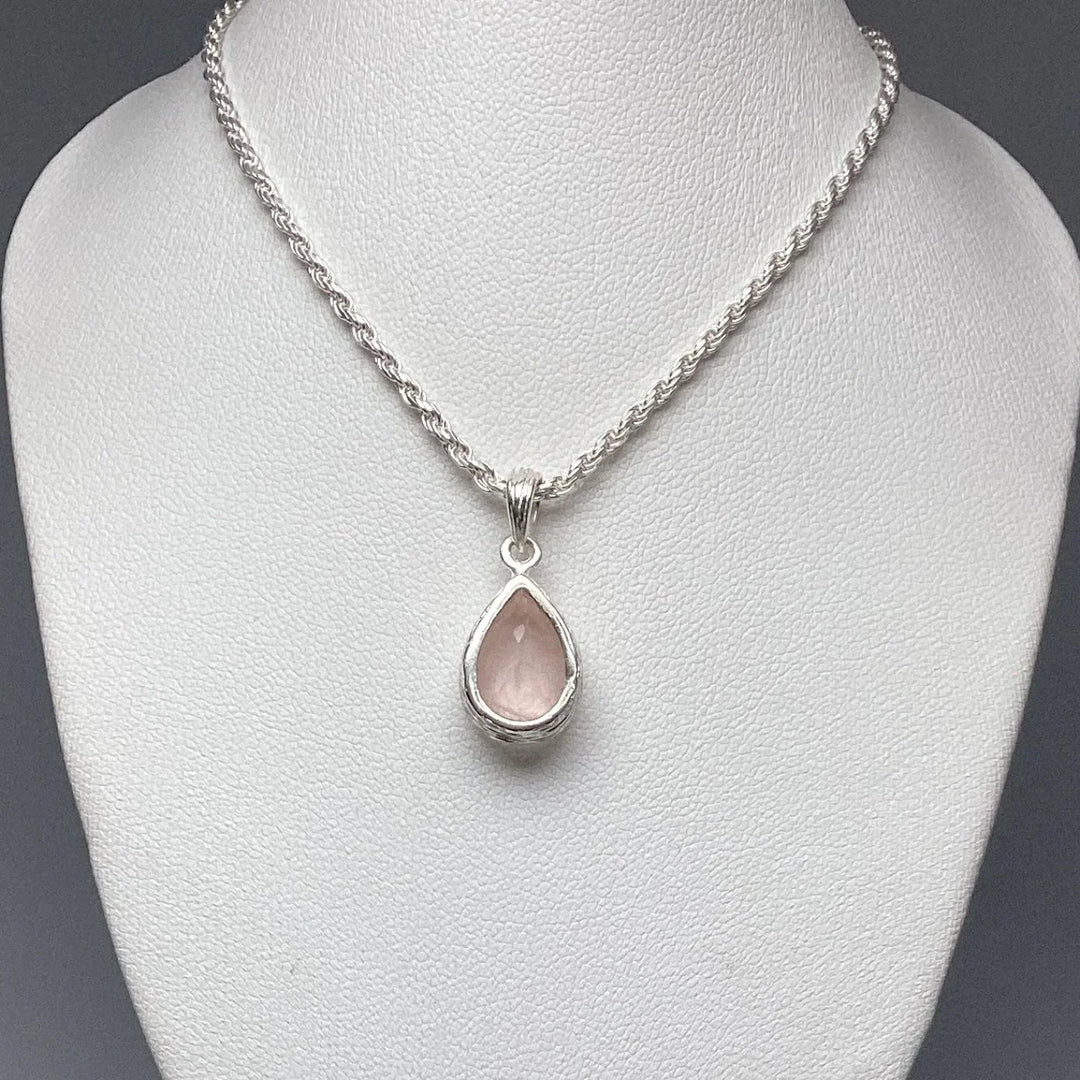 Rose Quartz Pendant - Rocks and Gems Canada