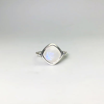 Rainbow Moonstone Ring