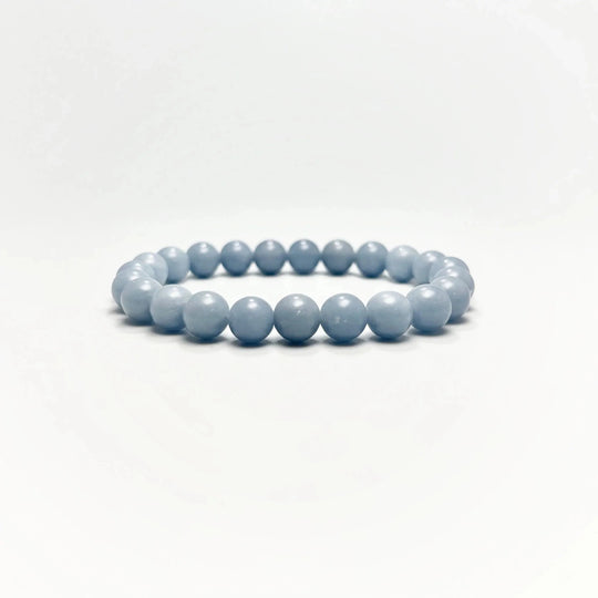Angelite Beaded Bracelet - Rocks and Gems Canada
