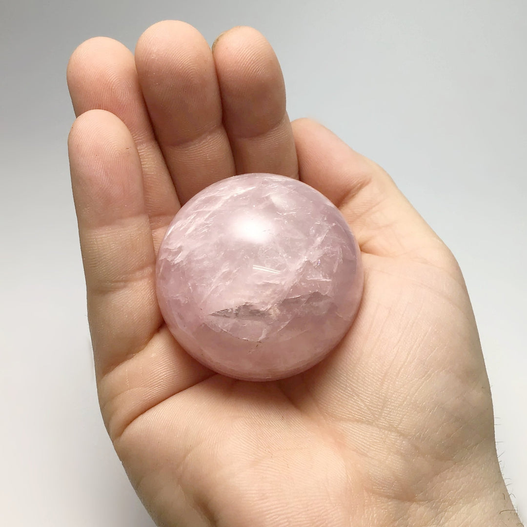 Rose Quartz Sphere - Rocks and Gems Canada