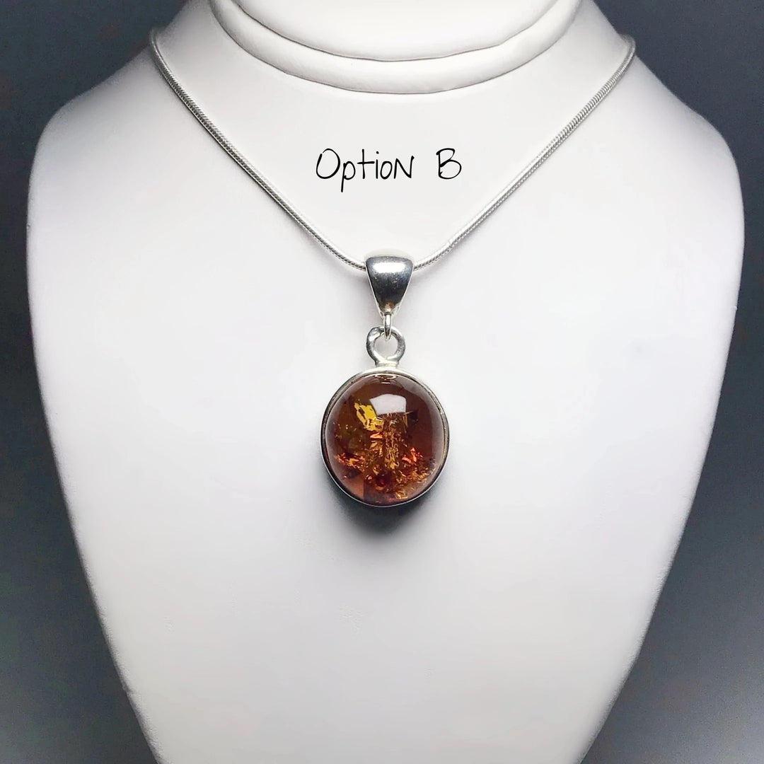 Cognac Amber Pendant - Rocks and Gems Canada