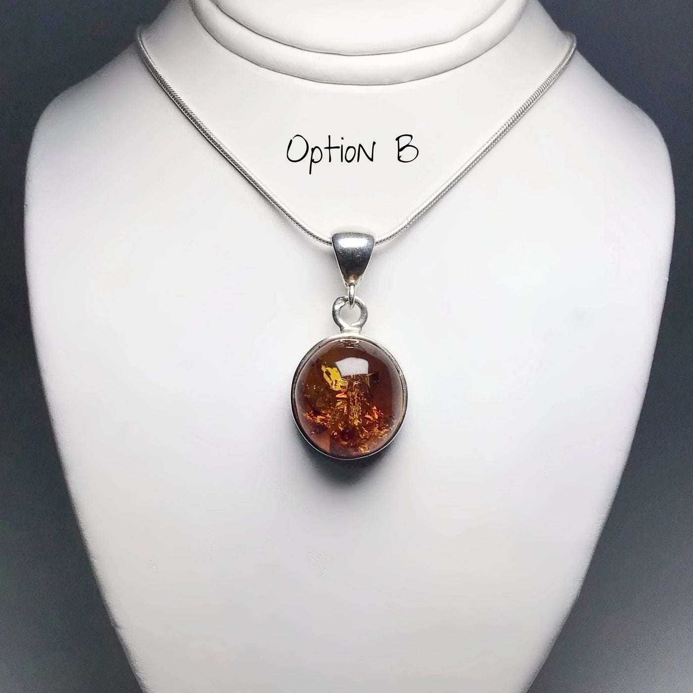 Cognac Amber Pendant